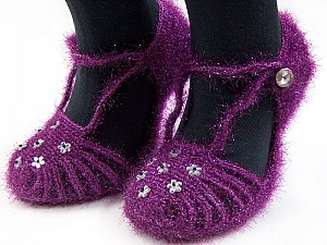 Bootees Purple