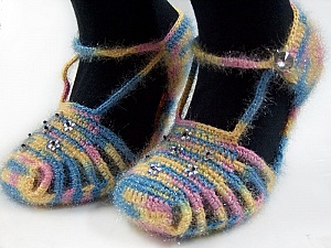 Bootees Pink, Yellow, Blue