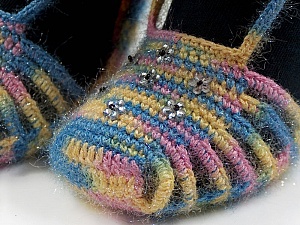 Bootees Pink, Yellow, Blue