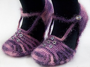Bootees Purple, Pink, Lilac