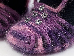 Bootees Purple, Pink, Lilac
