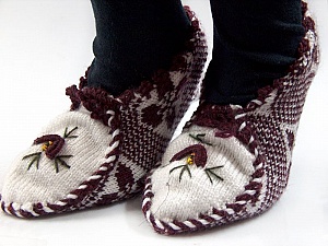 Bootees Brown, White