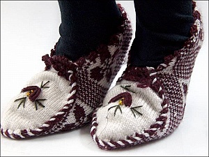 Bootees Brown, White