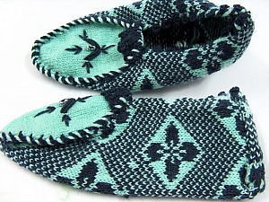 Bootees Green, Black