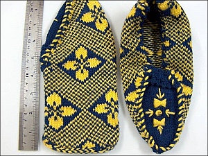 Bootees Yellow, Blue