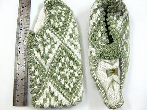 Bootees Light Khaki, White