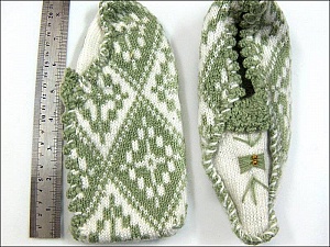 Bootees Light Khaki, White