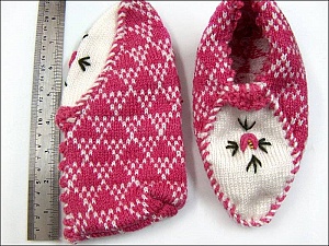 Bootees Candy Pink, White