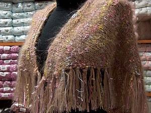 Shawl Camel, Yellow, Pink, Lilac