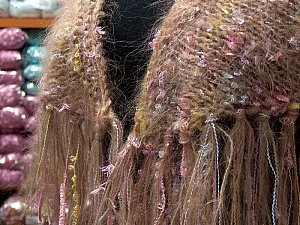 Shawl Camel, Yellow, Pink, Lilac