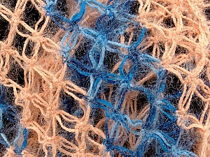 Shawl Light Orange, Blue Shades