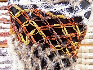 Shawl Brown Shades, Orange, Cream