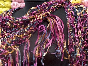 Shawl Purple, Gold, Navy