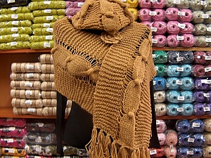 Scarf - Hat Set Light Brown