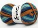 Smart Sock Blue, Navy, Turquoise, Gold, Cream B