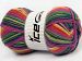 Smart Sock Green Shades, Fuchsia, Yellow, Salmon B