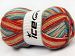 Smart Sock Turquoise, Orange Shades, Cream B