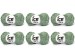 Natural Cotton Light Paillette Water Green C