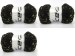 Natural Cotton Paillette Black, Gold