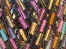 Ladder Yellow Pink Orange Mint Green Trellis A