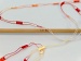 Ladder Yellow White Salmon Red Trellis B