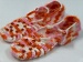 Bootees Pink, Orange, White B