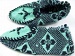 Bootees Green, Black A