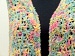 Shawl Green, Yellow, Pink A