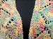 Shawl Green, Yellow, Pink A