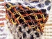 Shawl Brown Shades, Orange, Cream A