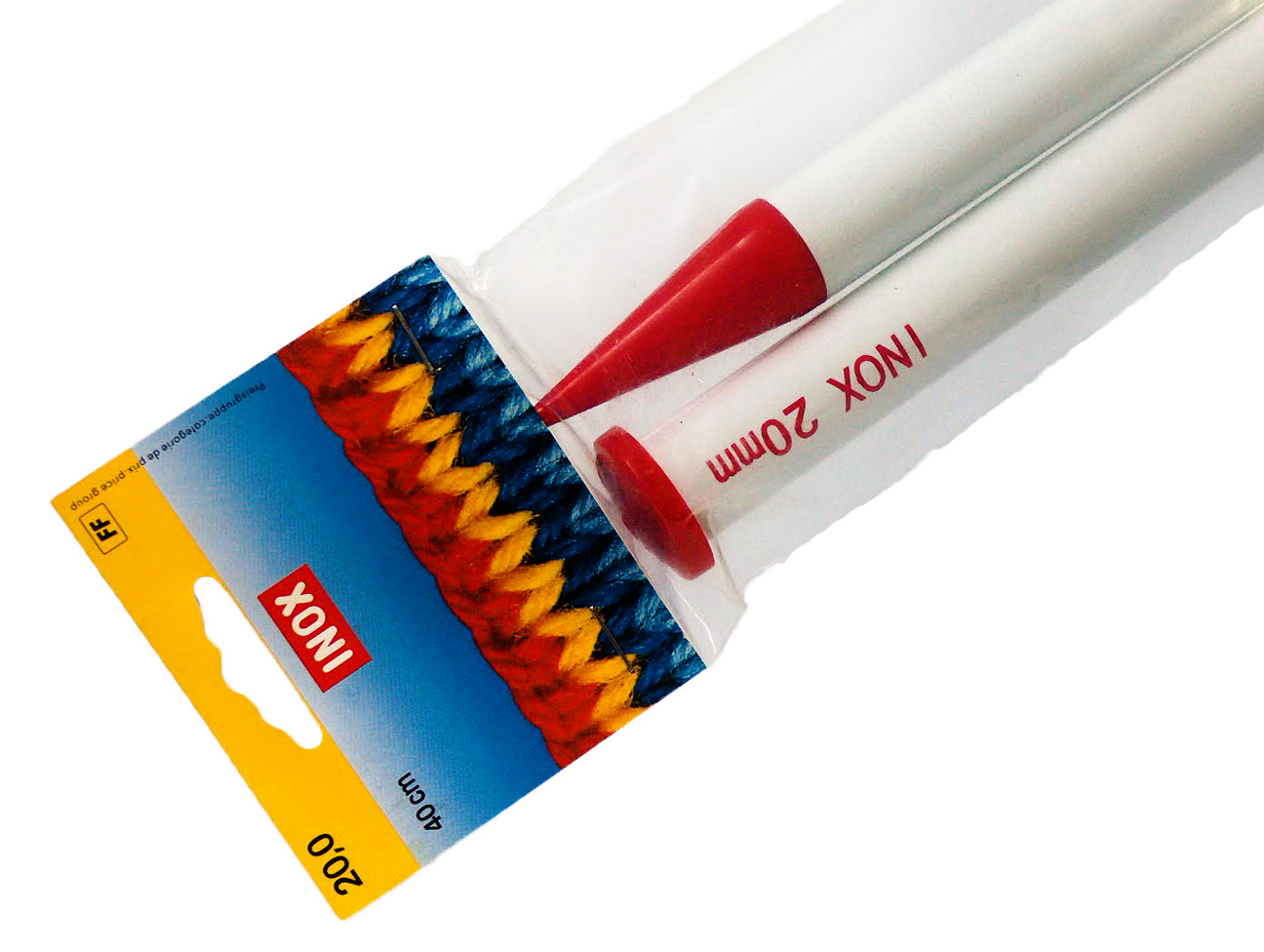 Inox Knitting Needles 20 mm (US 35)