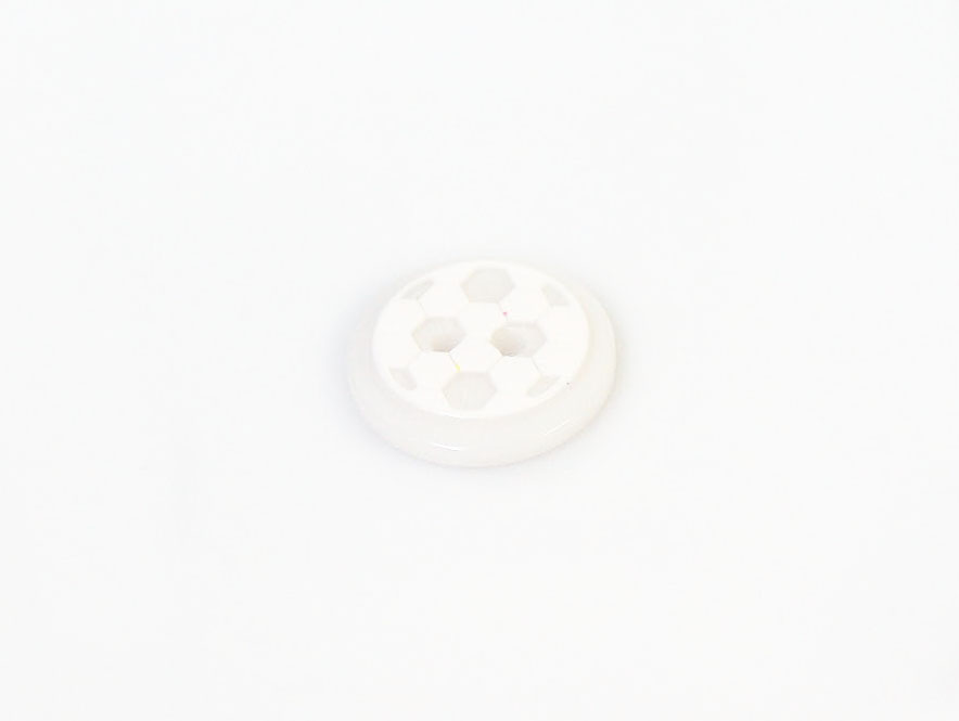 White 5 Ball Figure Buttons 14 mm diameter