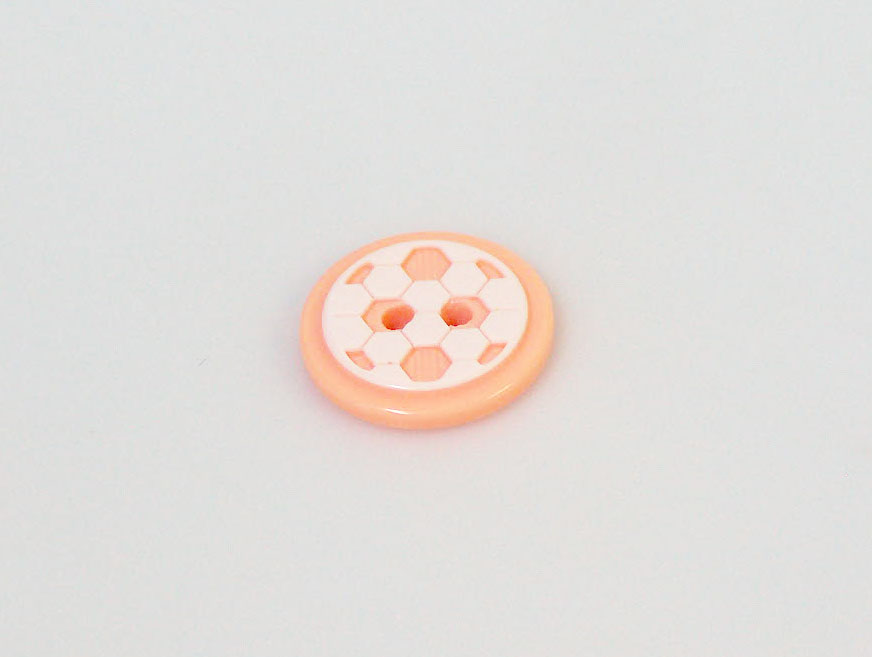 Salmon 5 Ball Figure Buttons 14 mm diameter