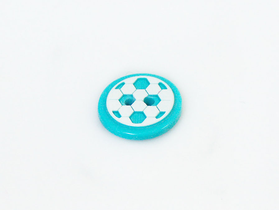 Turquoise 5 Ball Figure Buttons 14 mm diameter