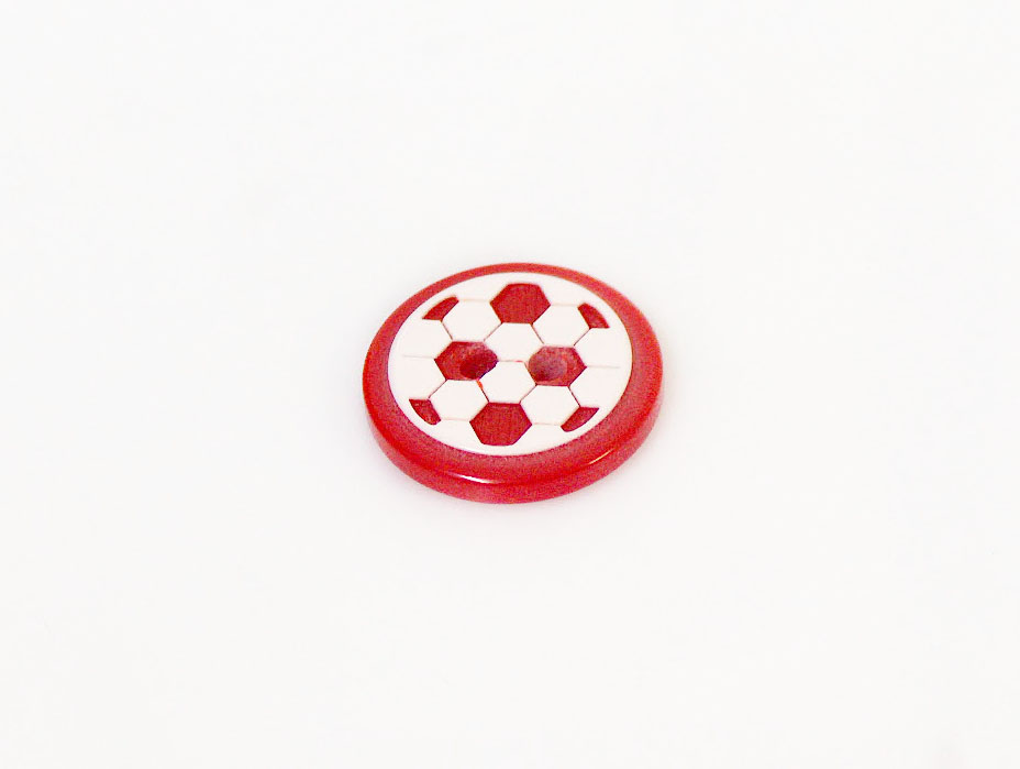 Red 5 Ball Figure Buttons 14 mm diameter