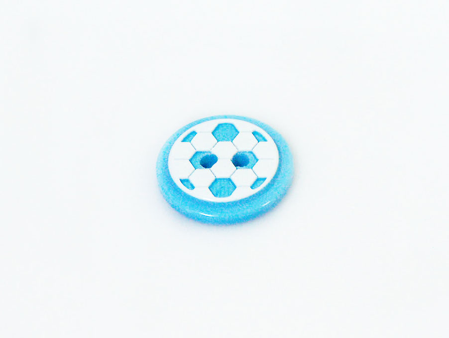 Blue 5 Ball Figure Buttons 14 mm diameter