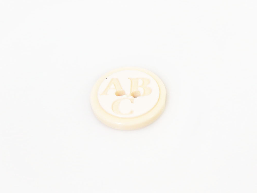 Krem 5 ABC Figure Buttons 15 mm diameter
