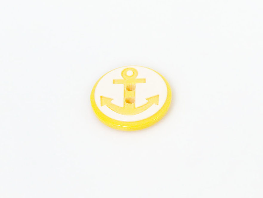 Sarı 5 Anchor Figure Buttons 15 mm diameter