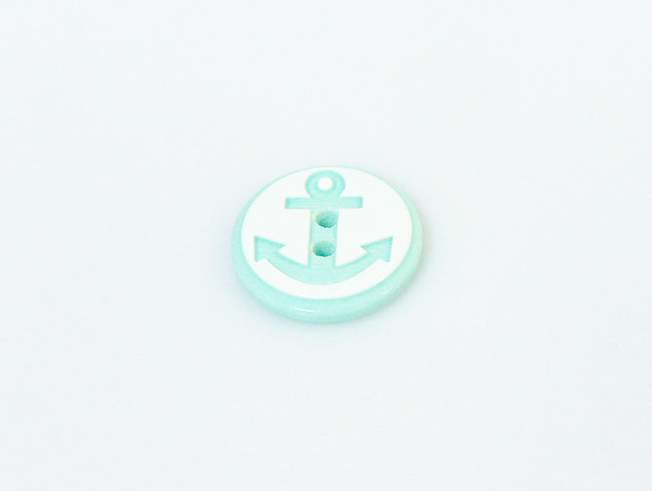Nane Yeşil 5 Anchor Figure Buttons 15 mm diameter