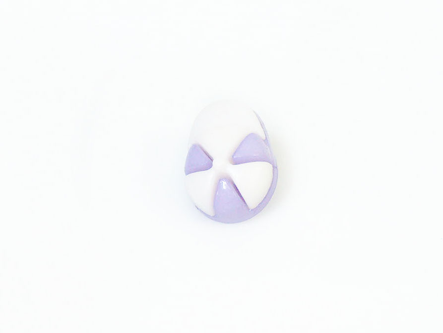 Beyaz Leylak 5 Cap Figure Buttons 15mm long