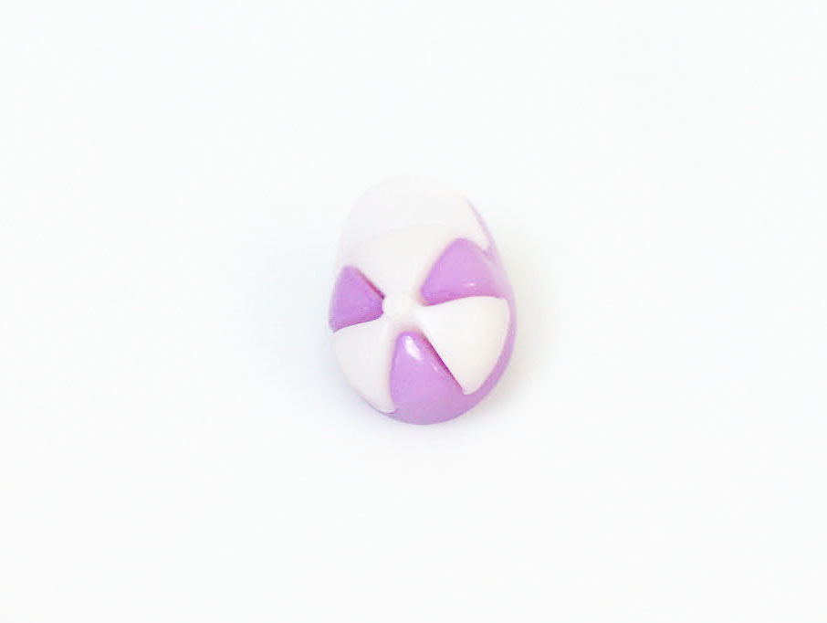 Beyaz Lavanta 5 Cap Figure Buttons 15mm long