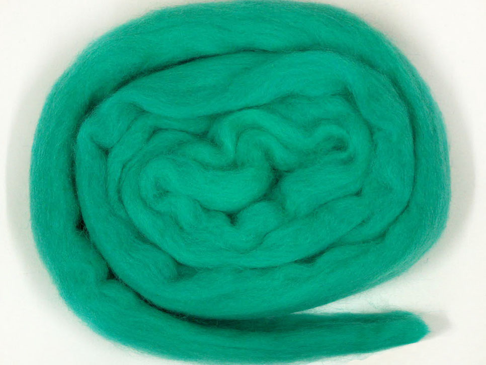 Green Needle Felting Wool