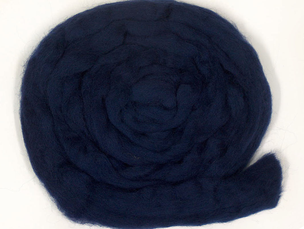 Dark Navy Needle Felting Wool