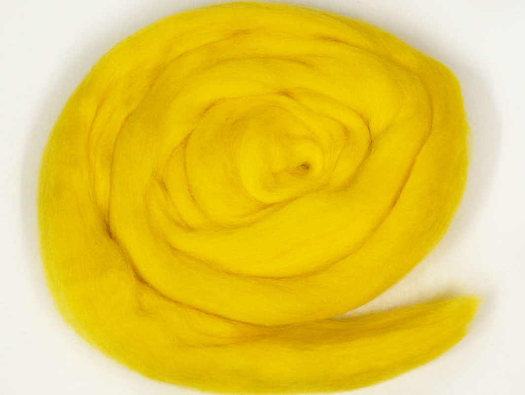 Dark Yellow Needle Felting Wool