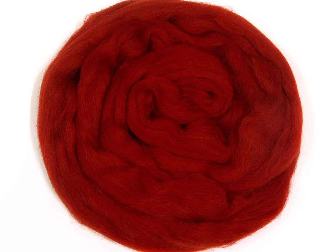 Koyu kırmızı Needle Felting Wool