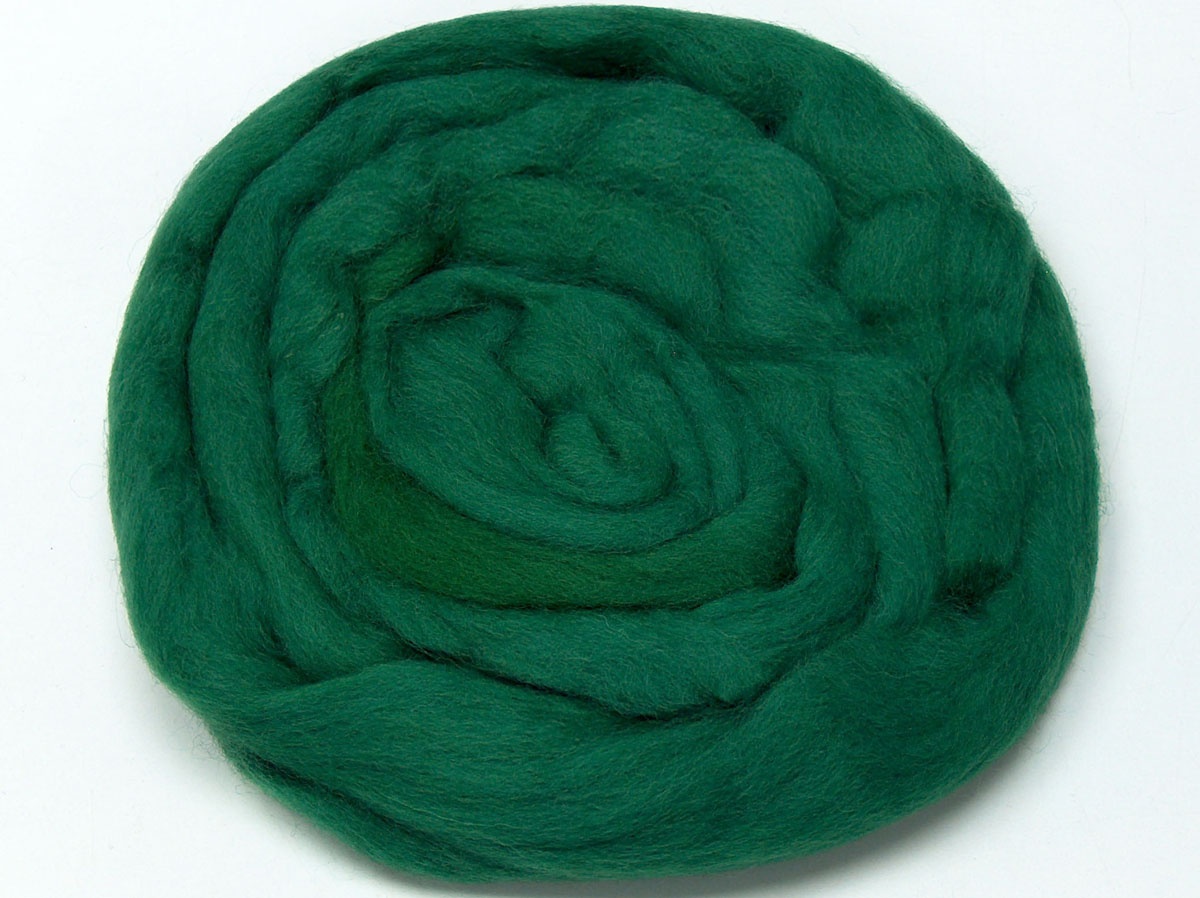 Koyu yeşil Needle Felting Wool