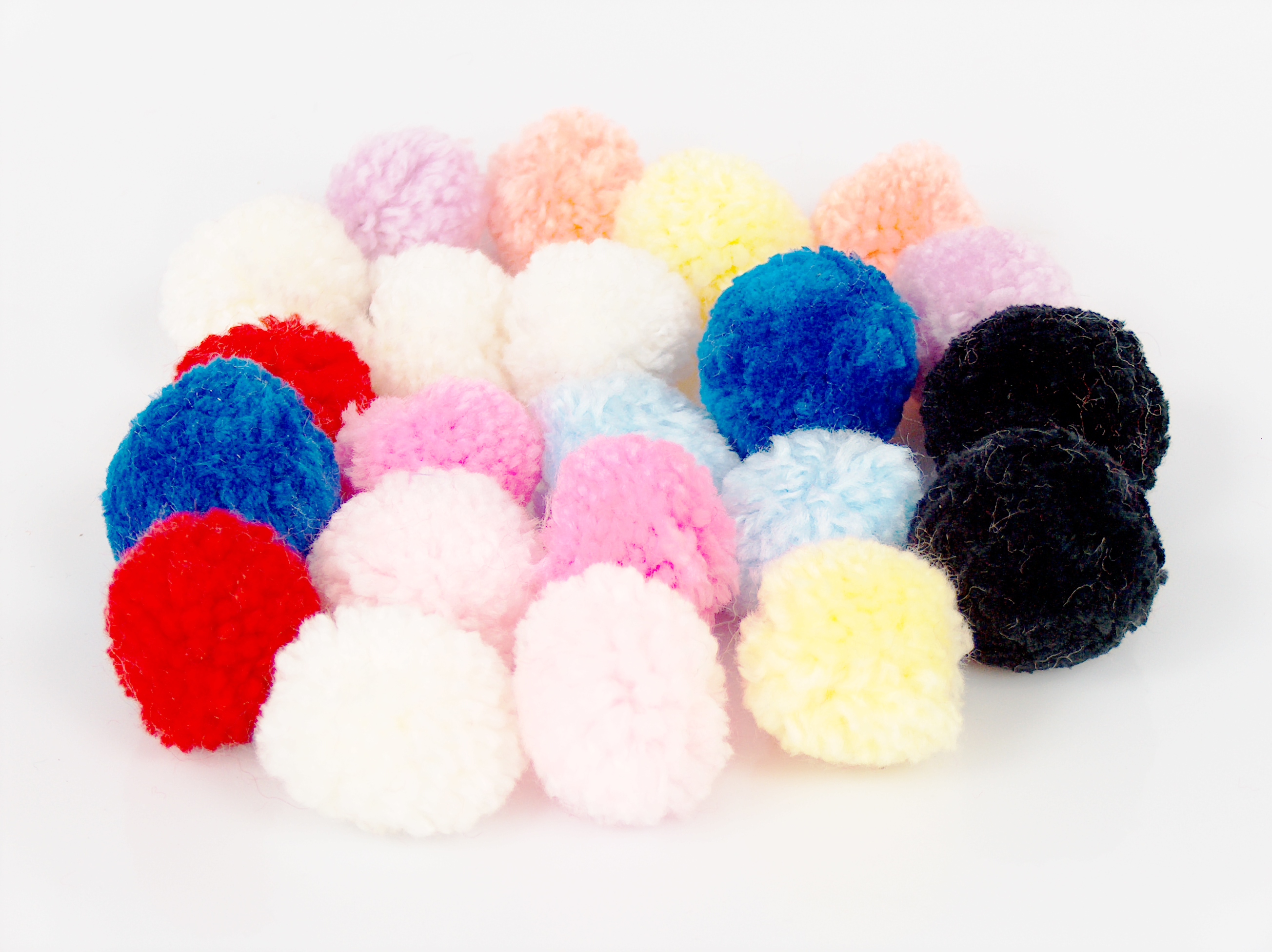 Çok renkli Sale PomPoms 22 balls of PomPoms