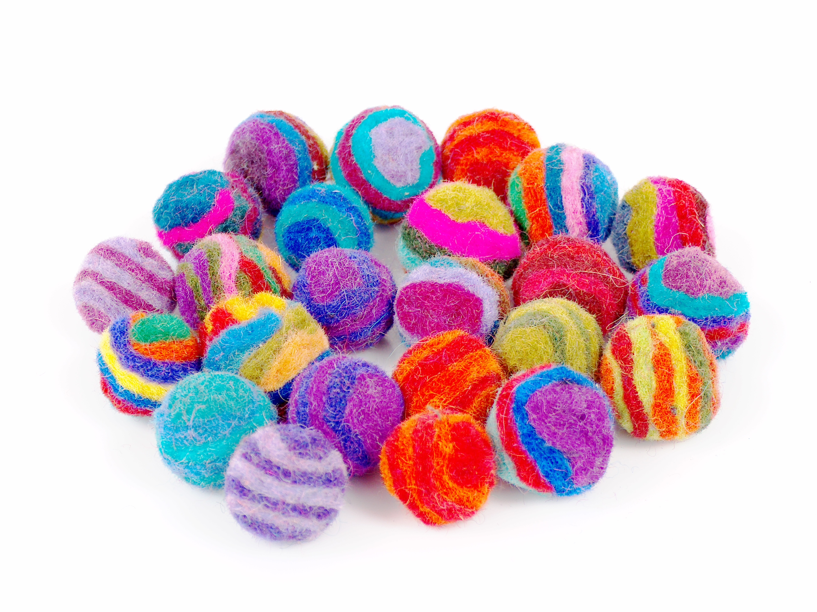 Çok renkli Sale PomPoms 24 balls of Felt PomPoms