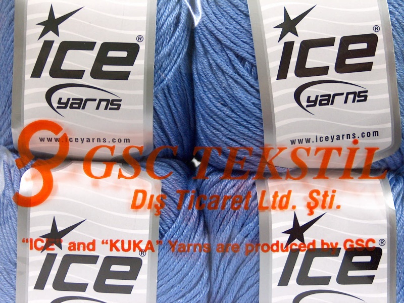 Lot of 4 x 100gr Skeins Ice Yarns COTTON BAMBOO LIGHT (60% Bamboo40% Cotton) Yarn Indigo Blue - photo 4