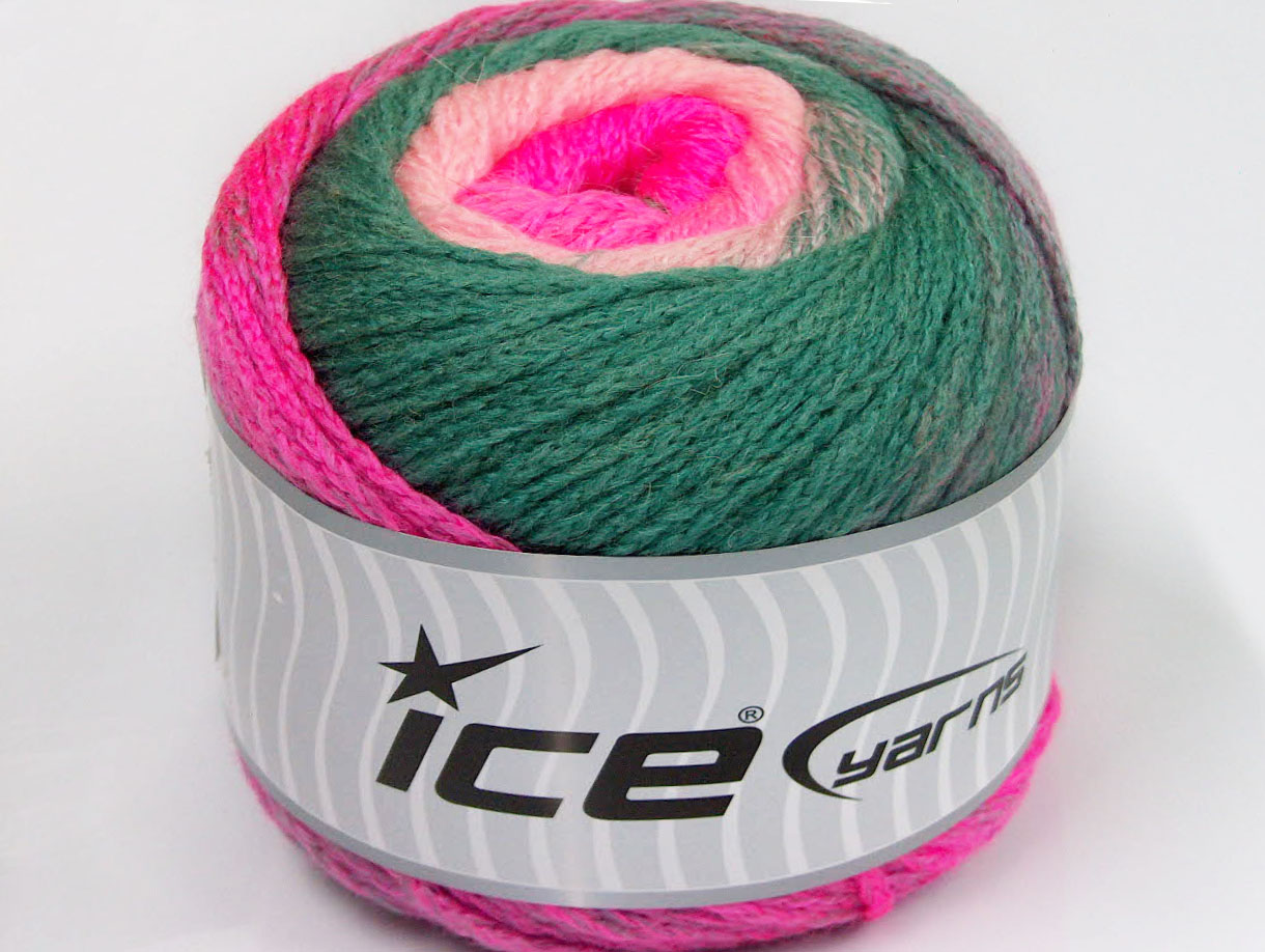 Cakes Chain Pink Neon Pink Emerald Green